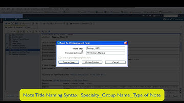 PowerNote Training - Session 5 Build a Precompleted Note
