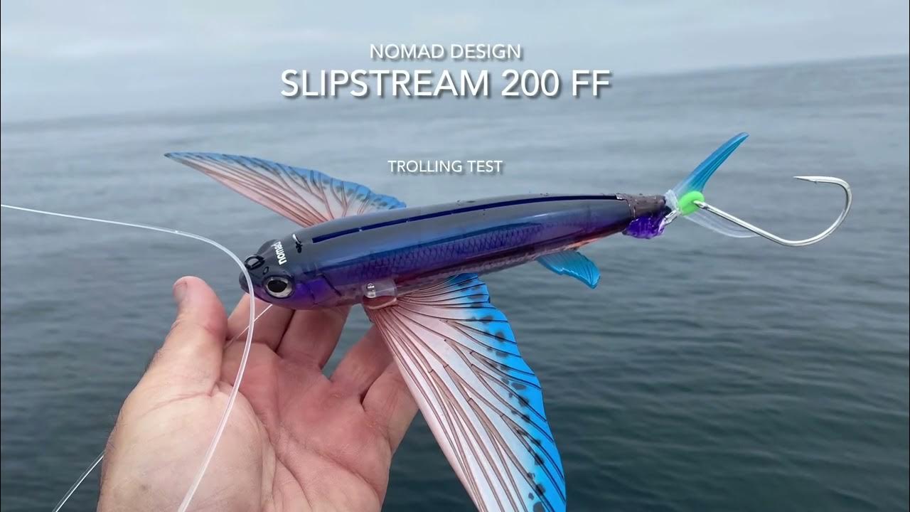 1st Nomad Design Slipstream Flying Fish Cast and Troll Test On The Water 