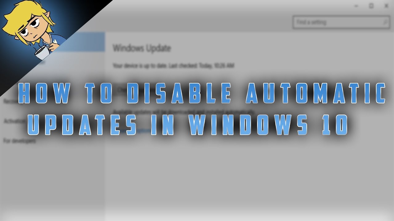 How to disable automatic updates Windows 10 - YouTube