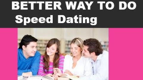 A Better Way to Do ESL SPEED DATING Activity