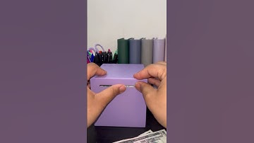 ASMR VIDEO | Adding Money To My Unbreakable Piggy Bank | #savings #piggy #save #budget #asmr