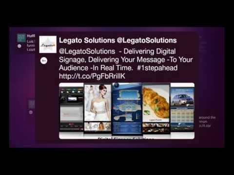Fullscreen Twitter Display