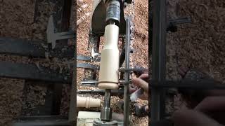 Wood processing on the Lathe🪵 Obrada drveta na strugu #woodwork  #woodworking #lathe #shorts