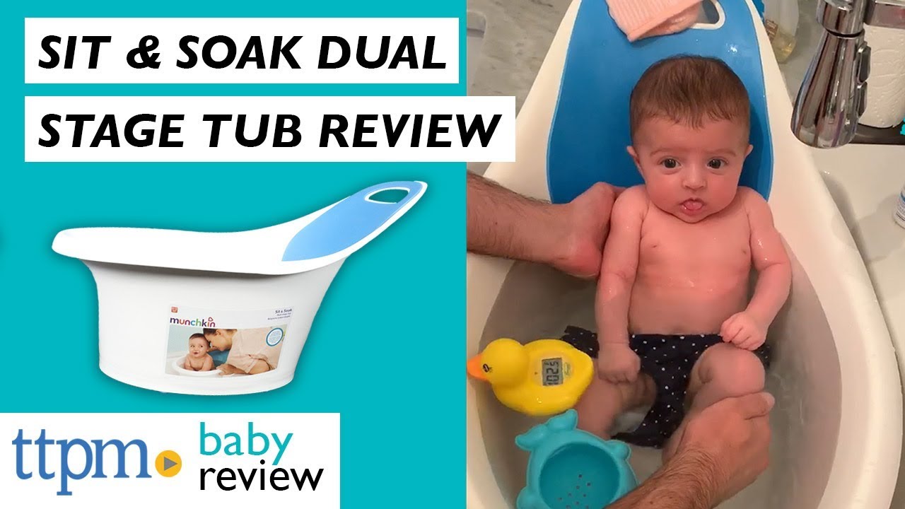 munchkin sit & soak infant bath tub