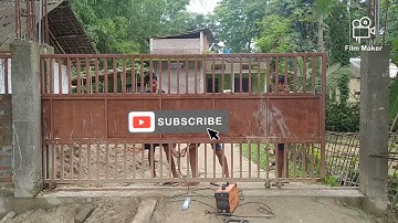 Sliding gate design, very simple sliding gate ..