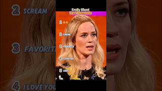 Emily Blunt Best Moments #celebrity #funny #talkshow #fouryou #moments #comedy #ranking #marvel