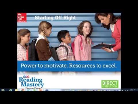 Reading Mastery Webinar Series: Placement Testing and Starting off the Year