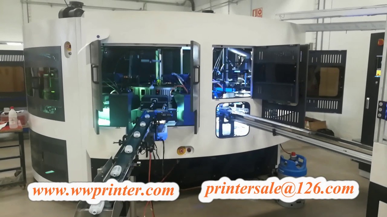 Cosmetic Plastic Container Bottle screen printer CNC05 