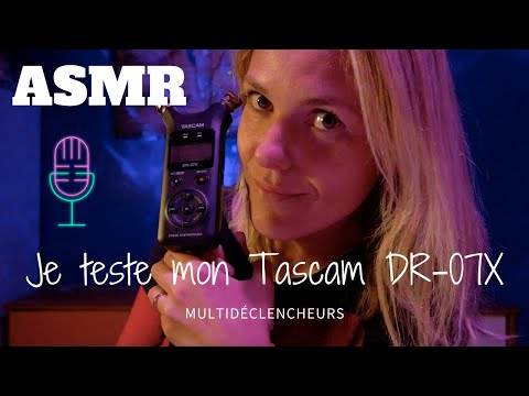 ASMR FR 🎤 Je teste mon nouveau Tascam DR-07X (soyez indulgents!)