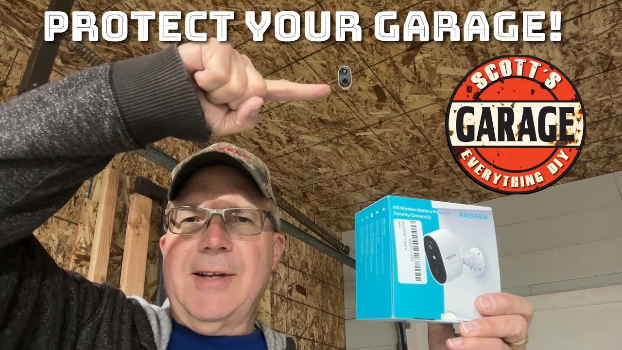 Amseen BatteryPowered Indoor/Outdoor Security Light for the Garage A