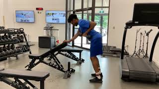 Bent Over Single Arm DB Row (Reflexive Eccentric)