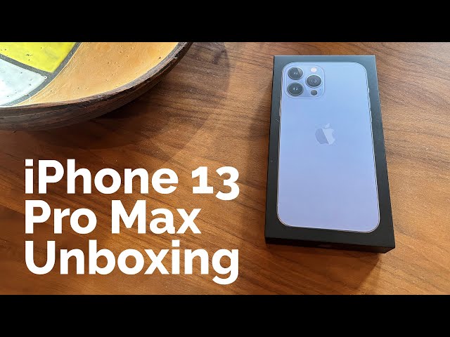 iPhone 13 Pro Max 512GB Sierra Blue Unboxing 