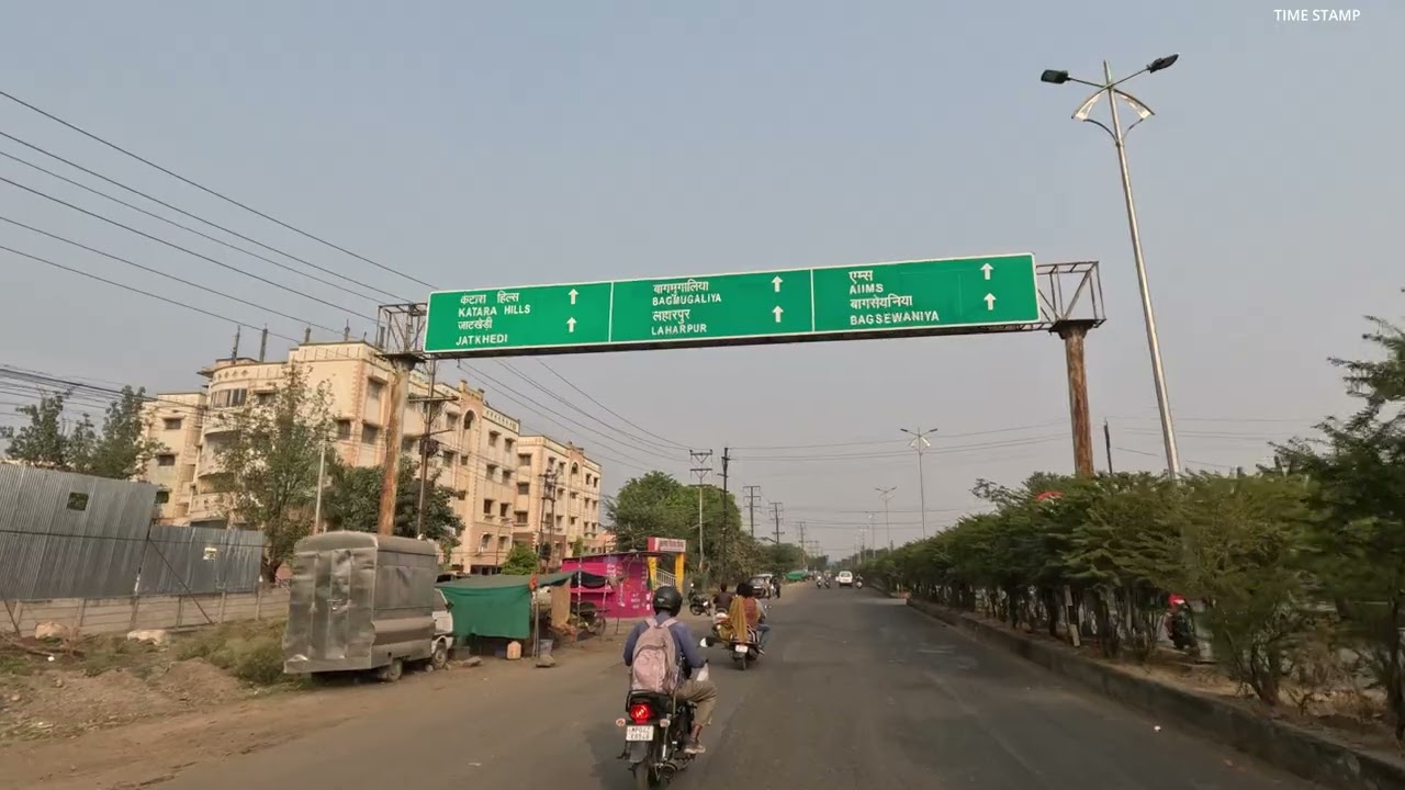 Bhopal - (Ruchi Lifescapes Back Gate to Aashima Mall) Round Trip - GoPro Bike Journey | 18 Nov 2023