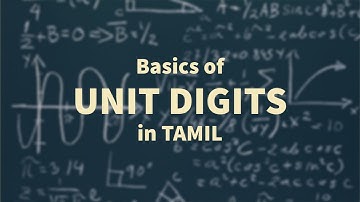UNIT DIGIT in TAMIL part 1 - Quantitative Ability