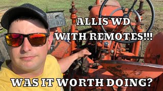 Does it work? Modern hydraulics on Allis Chalmers WD.