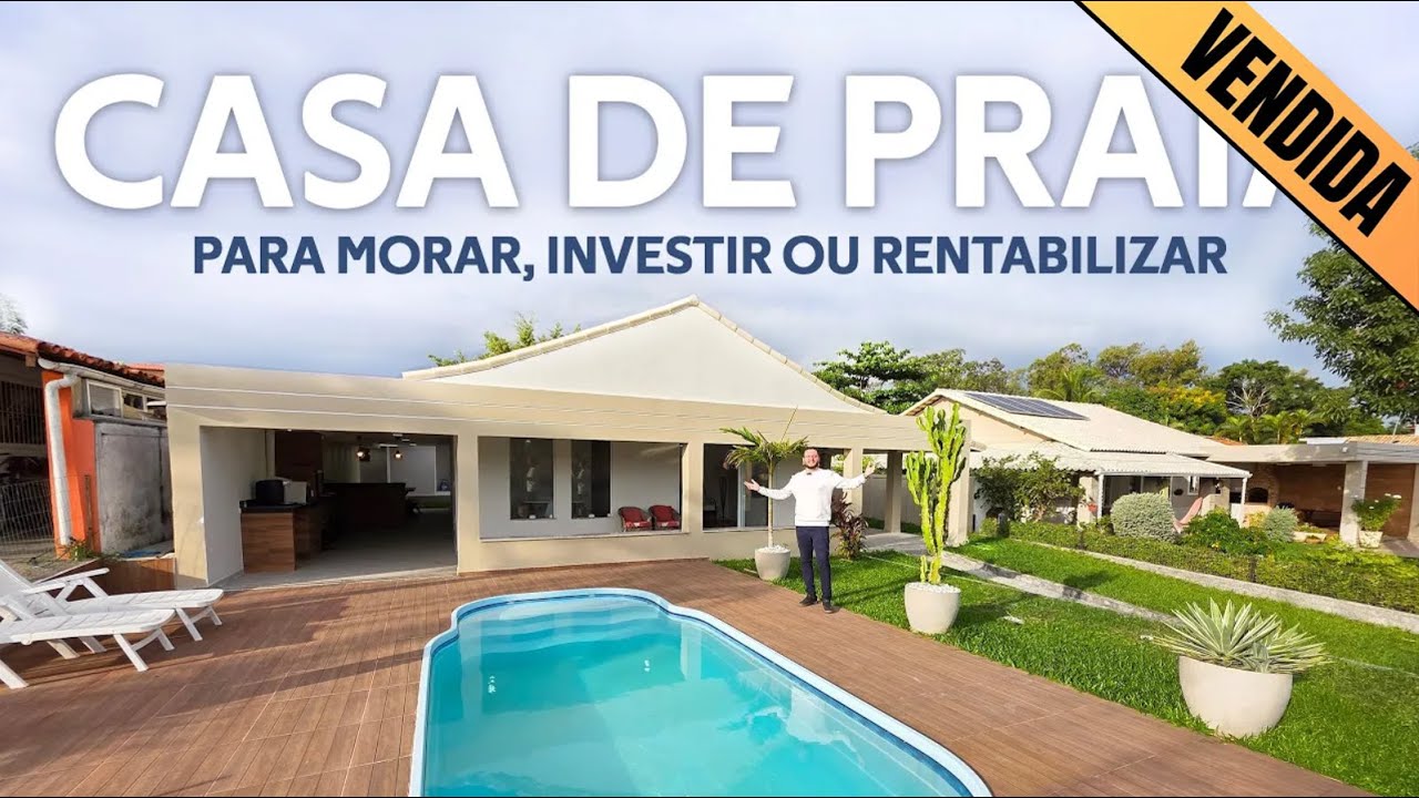 CASA DE PRAIA 3+3 QTS EM CONDOMÍNIO PÉ NA AREIA 🏖 | ARARUAMA - REGIÃO DOS LAGOS RJ ⚠️ VENDIDA!