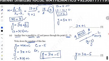 |Coordinate Geometry lec#2|IGCSE MATHEMATICS | Past Paper Questions |