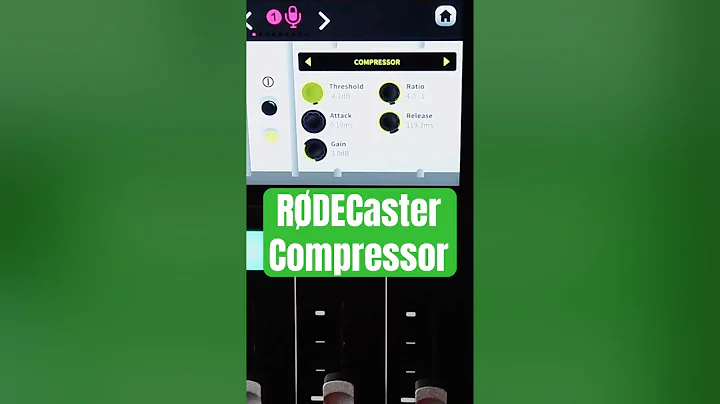 RØDECaster Compressor Setting  #rodecasterpro #podcast