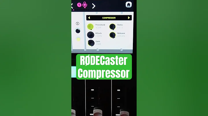 RØDECaster Compressor Setting  #rodecasterpro #podcast