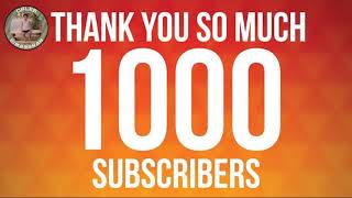 THANK YOU 1000 TIMES