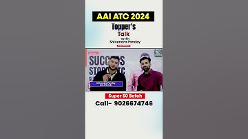How Shivendra Pandey Cracked AAI ATC JE | Toppers Strategy & Tips 🔥