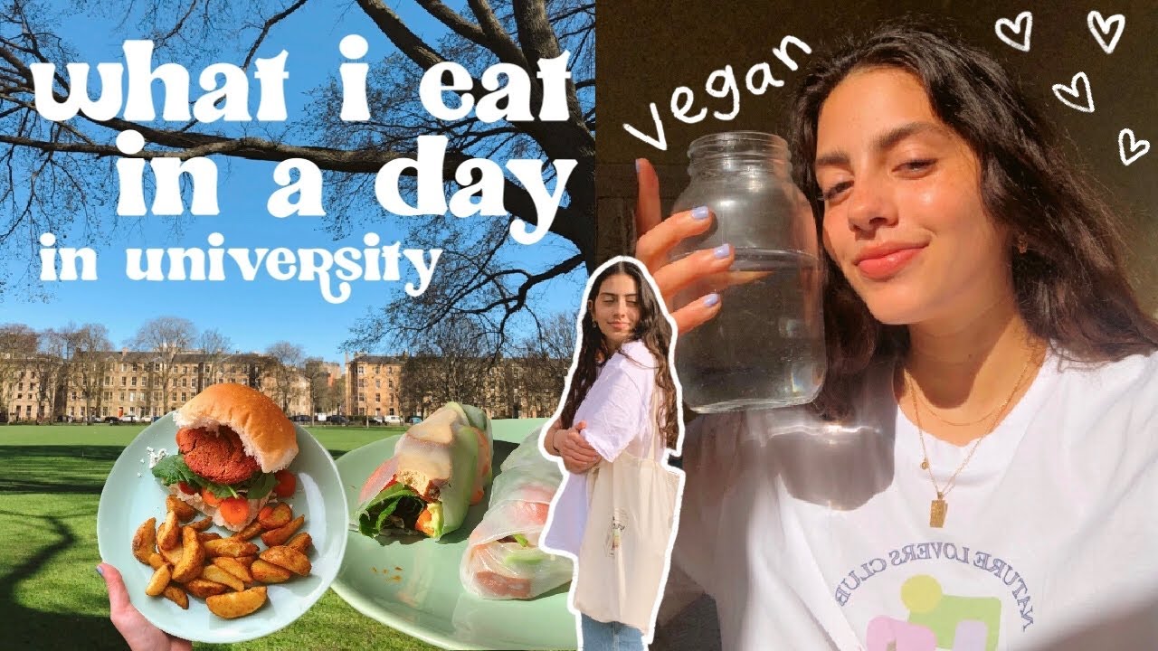 что я ем за день в университете 🍊 вкусная веганская еда!