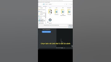 Tìm các đối tượng khác nhau giữa 2 bản vẽ CAD #shorts