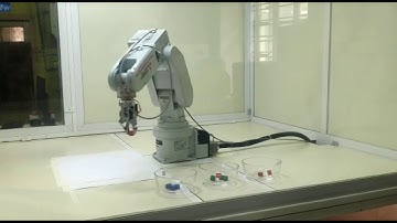 Mono cam 2D vision guidance for industrial robotic arm for intelligent pick & place application