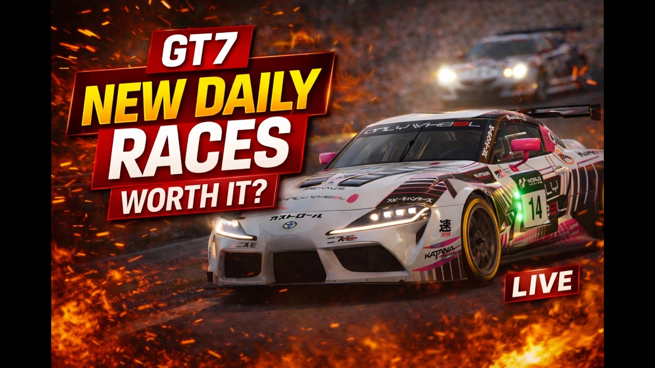 🔴LIVE GT7 🔴GT7 NEW DAILY RACES – WORTH IT OR NOT? | LIVE🔴