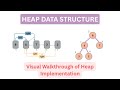 Heap | Data Structure | Heapify, Insert, and Delete | Visual Explanation | Python | Implementation