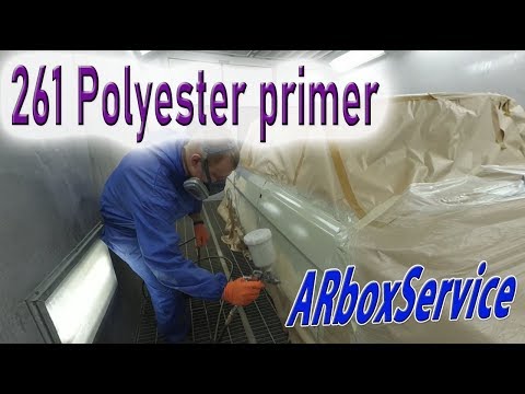 Polyester primer 261. Полиэфирный грунт. 24 волга. Жидкая шпатлевка.