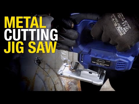 Makes Curved or Straight Cuts in Thick or Thin Metal:  Metal Cutting Jig Saw from Eastwood