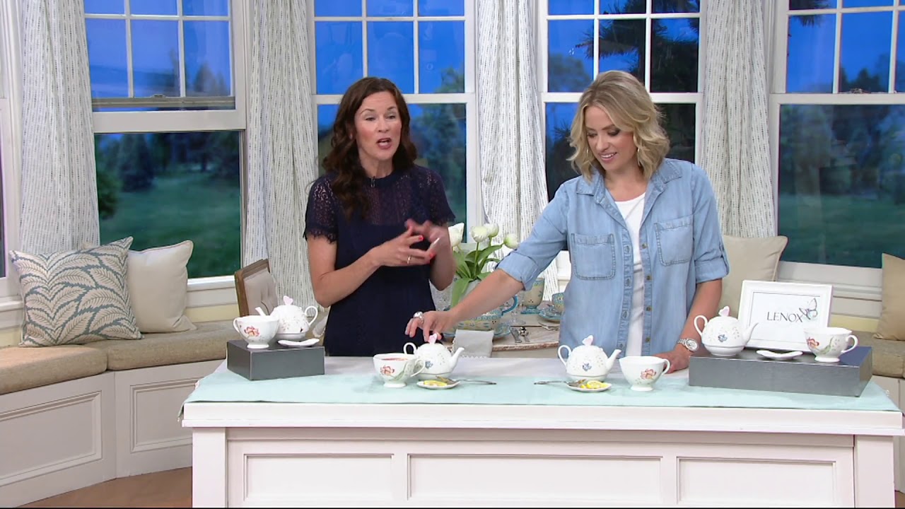 Lenox Butterfly Meadow 3-piece Tea Set on QVC