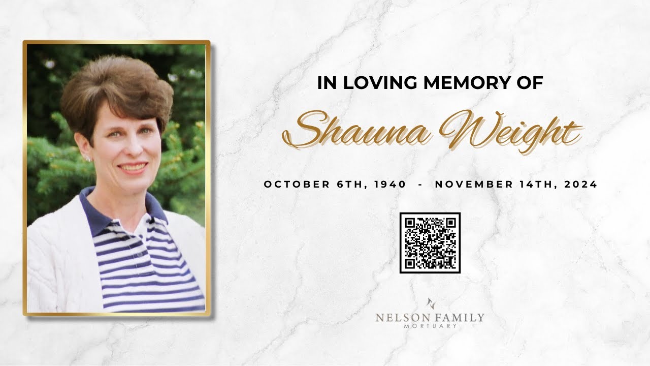 Shauna Weight Funeral Services - YouTube