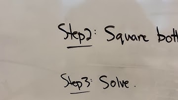 Beaudin Lesson 5.3 Solving Radical Equations Math 20-1 Video A