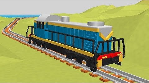 Draw Bricks Train how to build Diesel Locomotive TEM - 2 draw Bricks