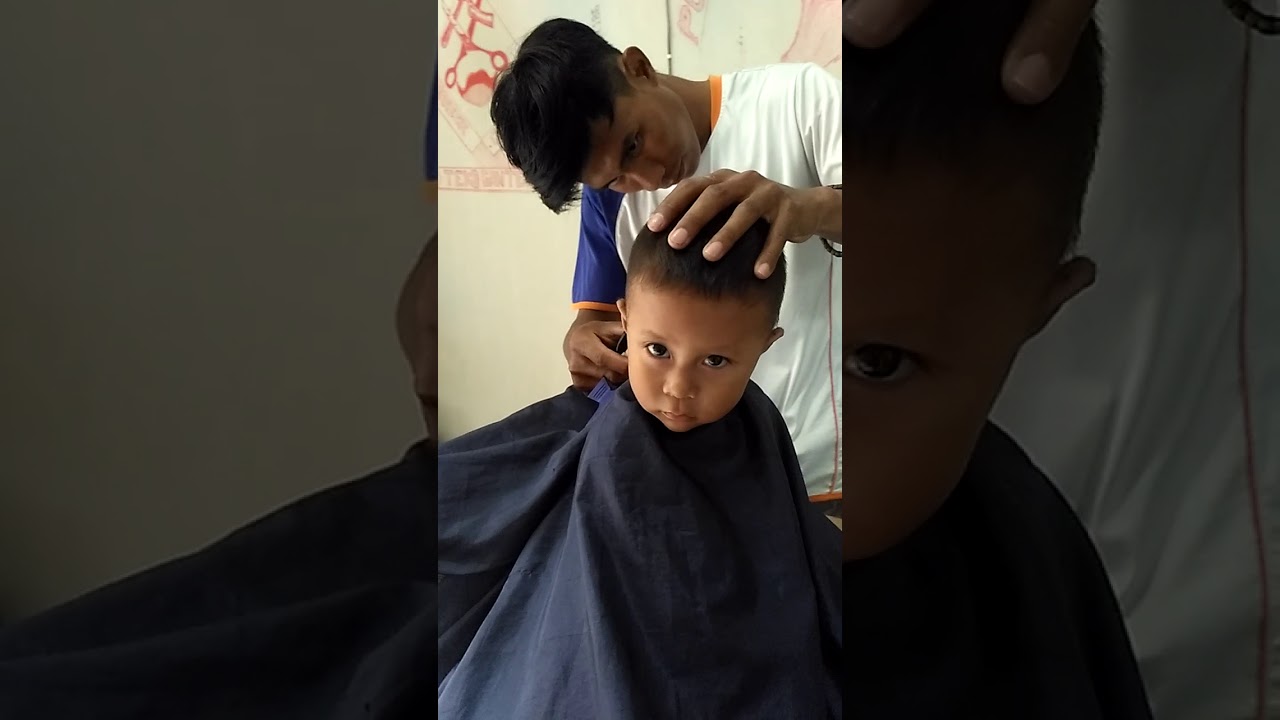  Cara  simpel motong rambut  anak  anak  biar g nangis YouTube