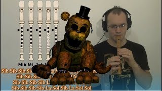 Video voorbeeld van "Five Nights at Freddy's Toreador March en Flauta Dulce - Con todas las notas explicadas!!!"