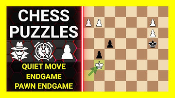 Chess Puzzles to Practice. Themes: Quiet move, Endgame, Pawn endgame. Learn Chess
