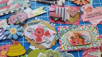 Make Embellishments from Scraps, Stash & Happy Mail