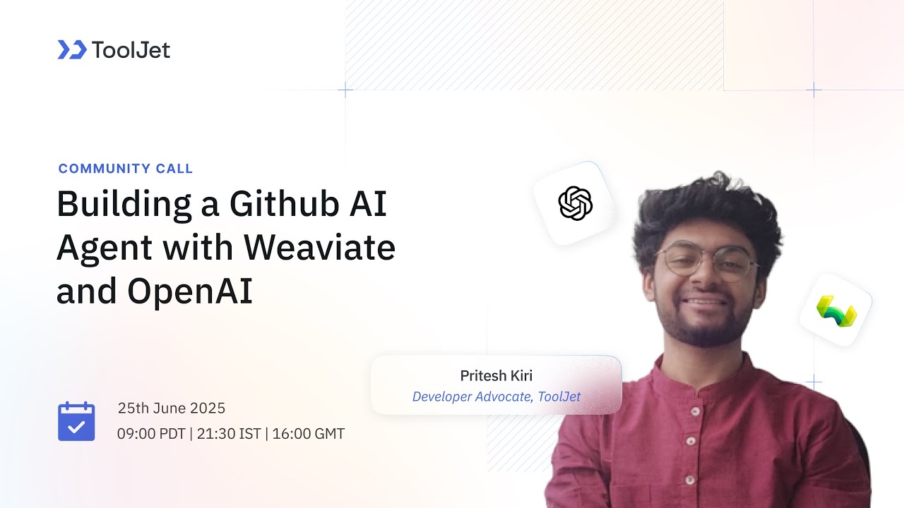 Build a GitHub AI Agent with Weaviate + OpenAI - YouTube