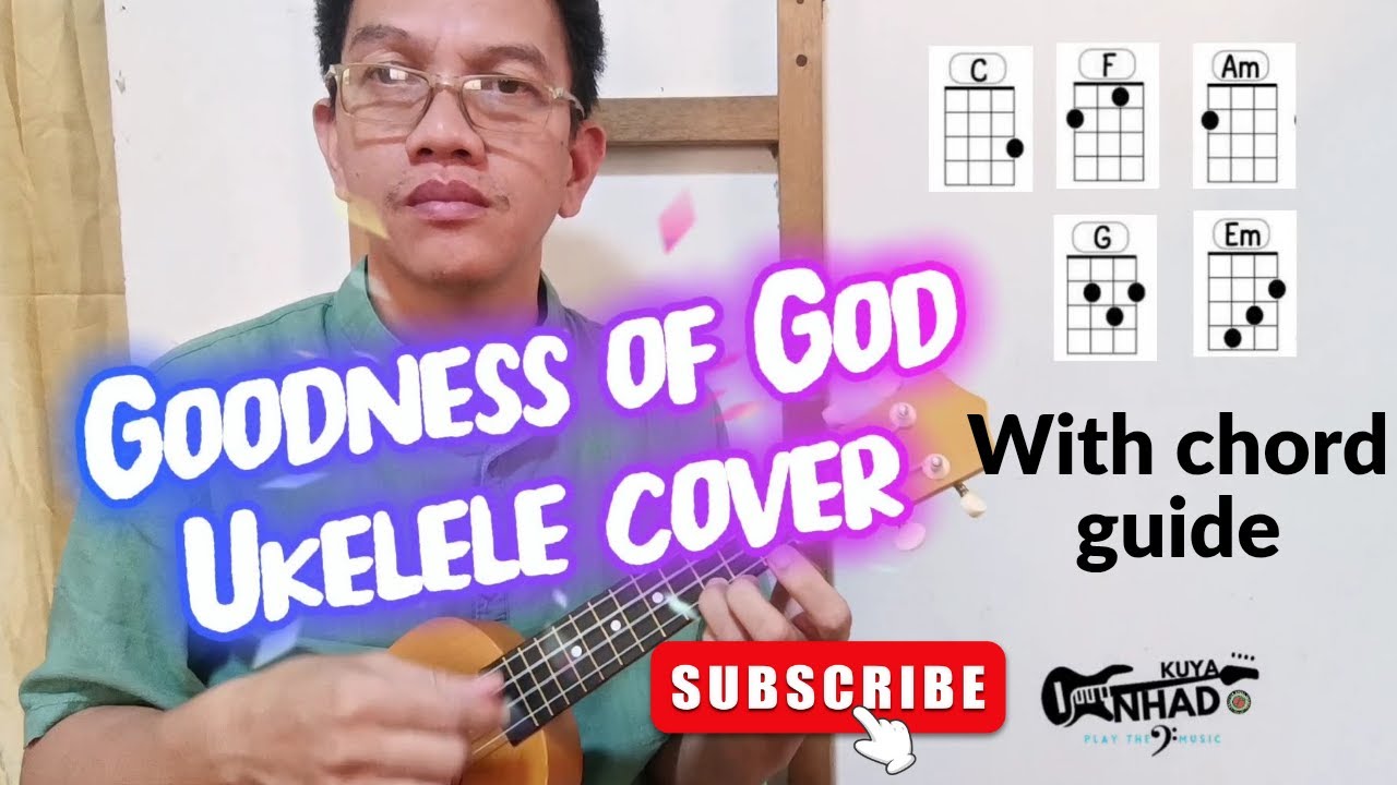Goodness of God Ukelele cover with chord guide. #music #ukelele #cover #christianmusic #praisegod