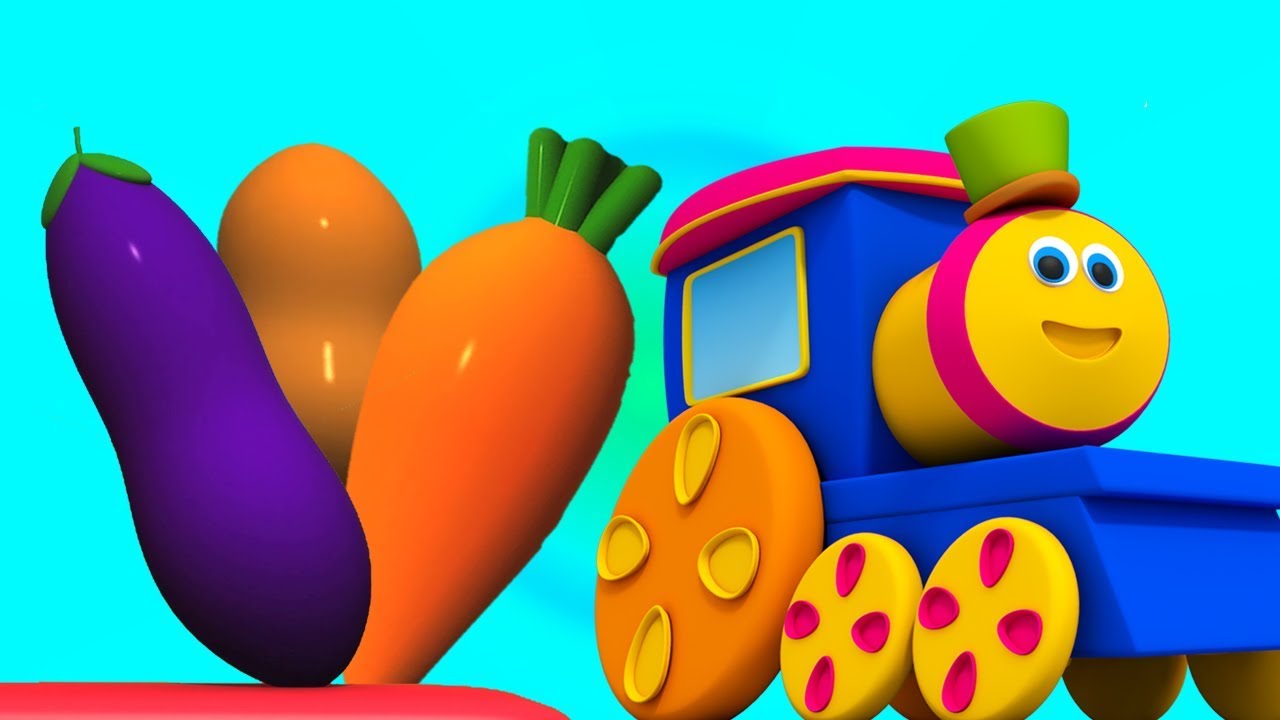 بوب القطار | قطار الخضروات | تعلم الخضروات باللغة العربية | Vegetable For Kids | Bob Vegetable Train