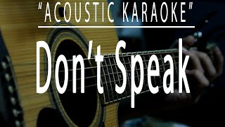 Don't speak - No Doubt (Acoustic karaoke)