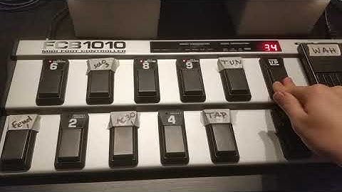 Behringer Fcb1010 (no chip) & fractal axe fx II - presets, scene select, tuner, tap delay