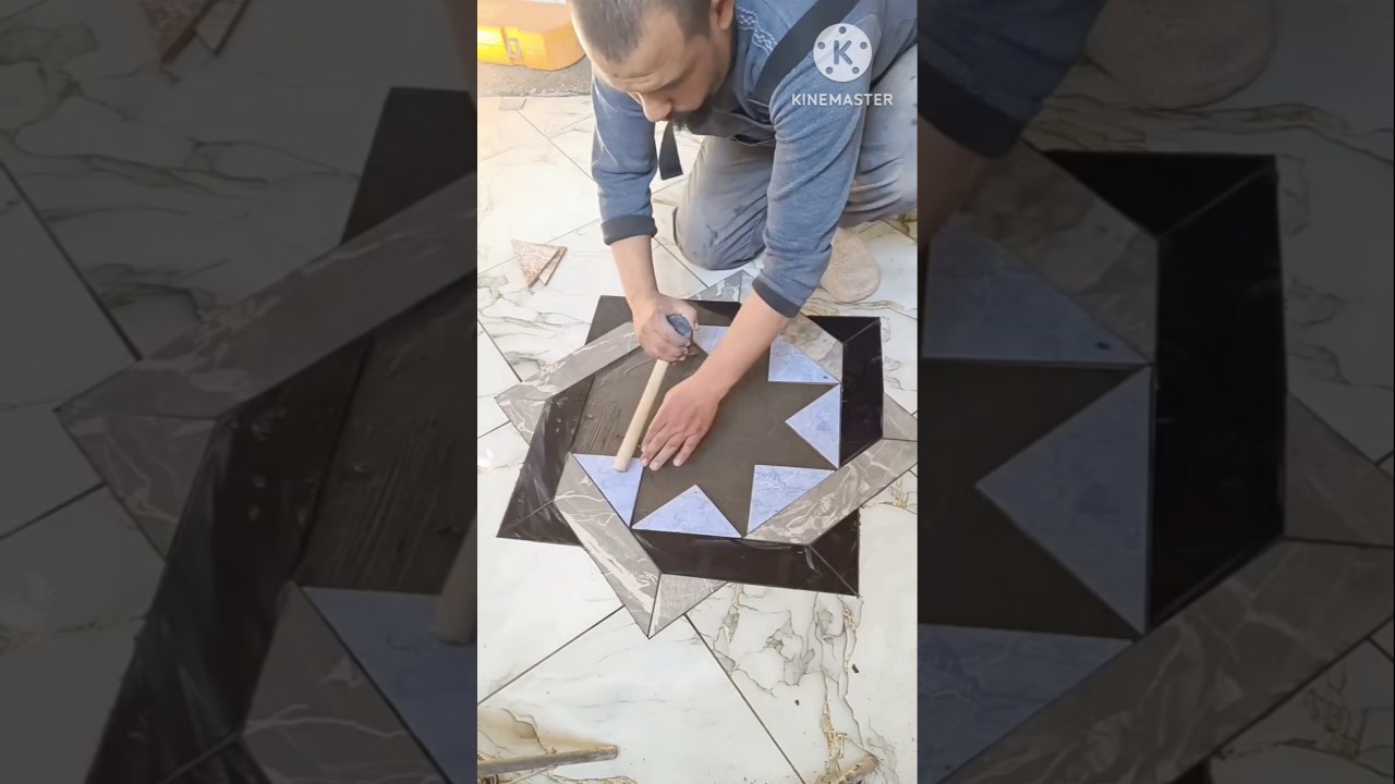 🥺Unique Pattern Floor Tiles Installation 