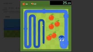 Google Snake Game - Multi Mode - 100 Apples in 2:03.733 