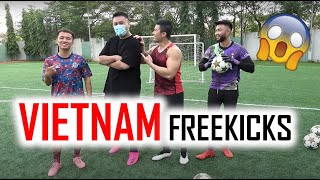 FREEKICK BATTLE WITH VIETNAM'S LARGEST FOOTBALL CHANNEL Đỗ Kim Phúc