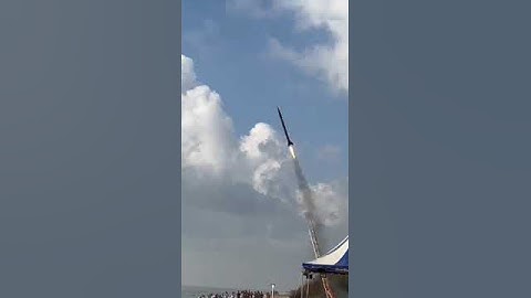 SLV Rocket launched by 100 students. In low earth orbit #shorts #india #satellite