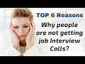 Why you don’t get job interview calls